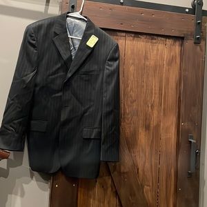 Men’s pin striped suit